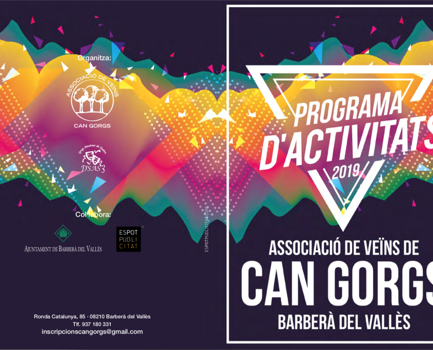 Programa Activitats Can Gorgs